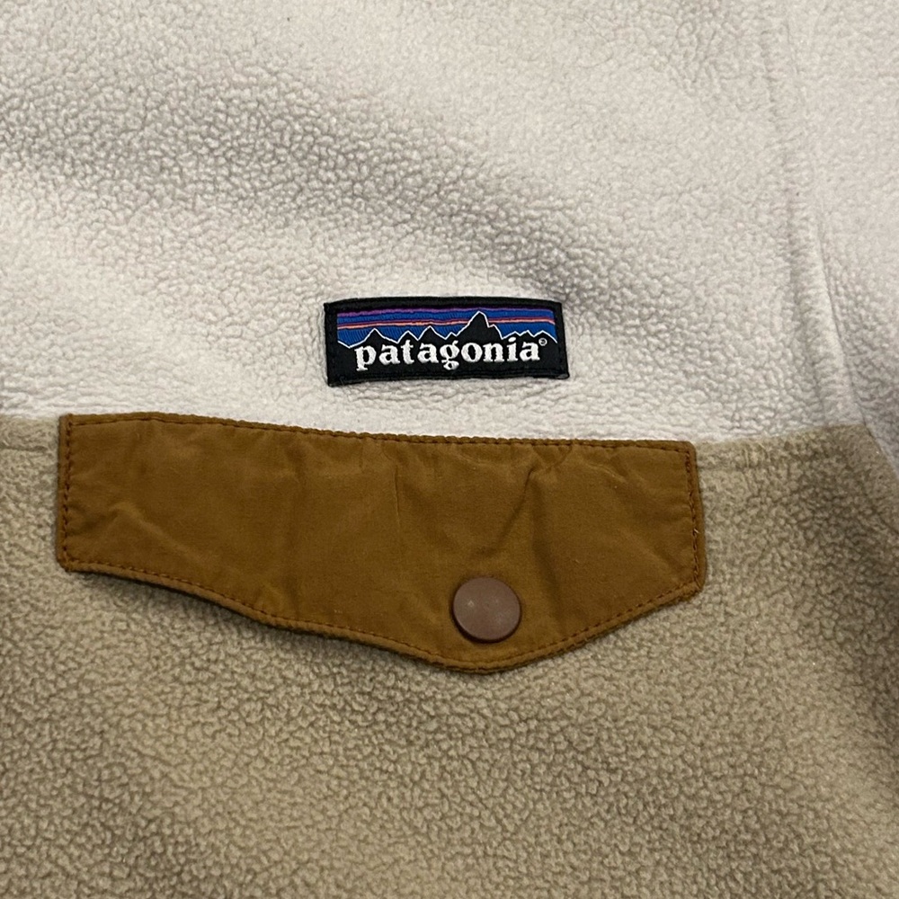 Patagonia Women's Lightweight Synchilla Snap-T Pullover Brown Tan Size XS - Picture 3 of 5